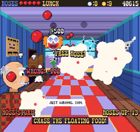 Lunch gameplay featuring the window and repairman